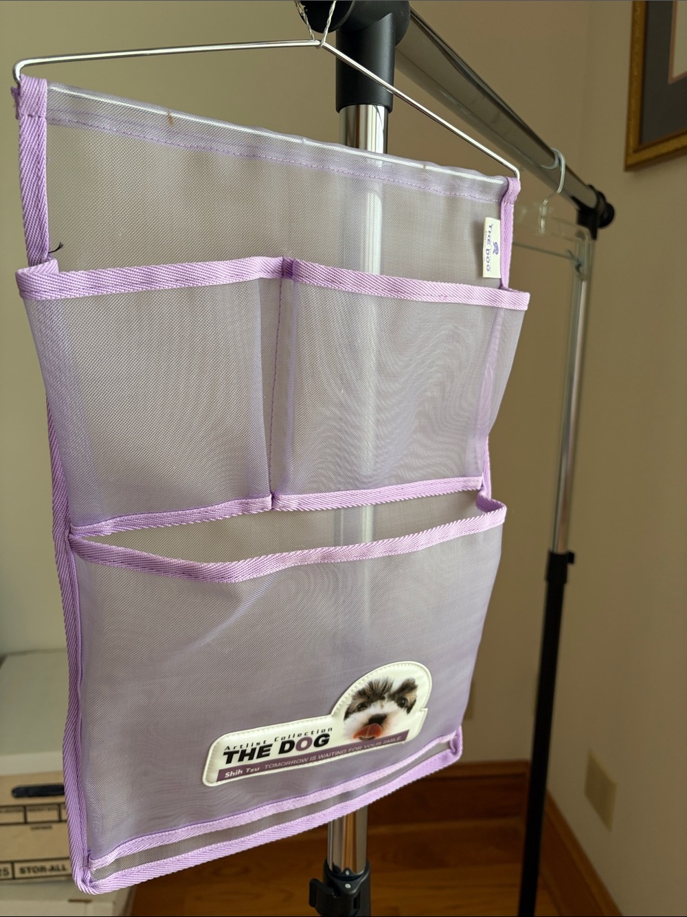 Shih Tzu Lavender Hanging Mesh Closet Organizer by Artlist  Collection The DOG